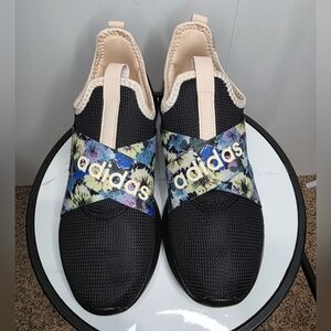 adidas Puremotion Adapt Core Black Floral - Women Size 8.5